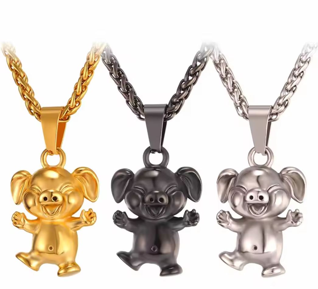 Happy Piggy Necklace