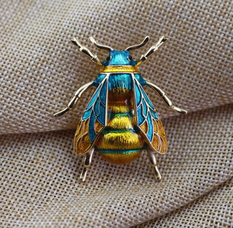 Bumblebee Enamel Brooches