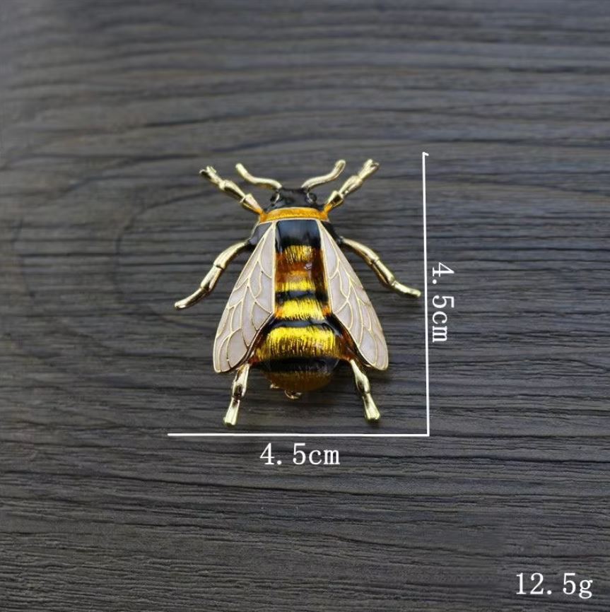 Bumblebee Enamel Brooches