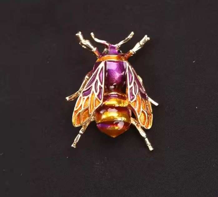 Bumblebee Enamel Brooches