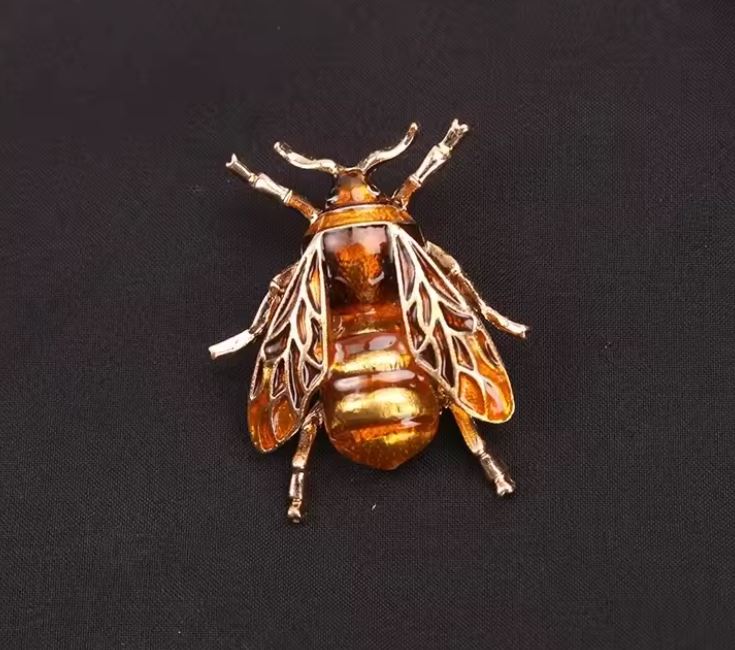 Bumblebee Enamel Brooches