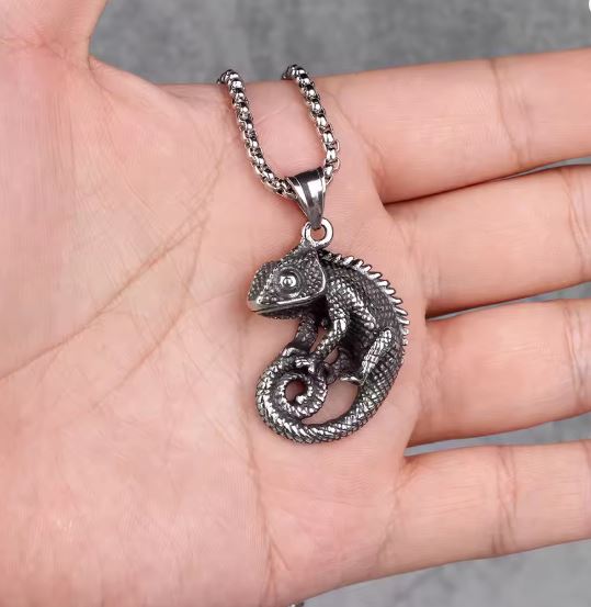 Chameleon Pendant Necklace
