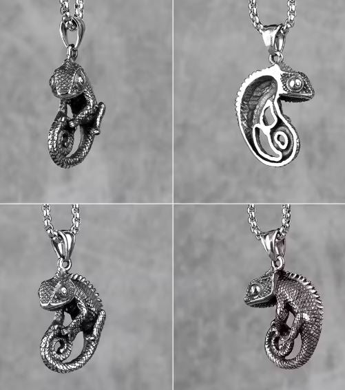 Chameleon Pendant Necklace