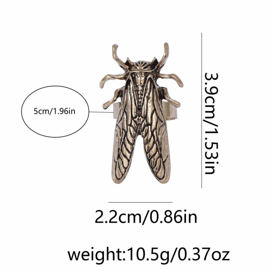 Cicada Statement Ring