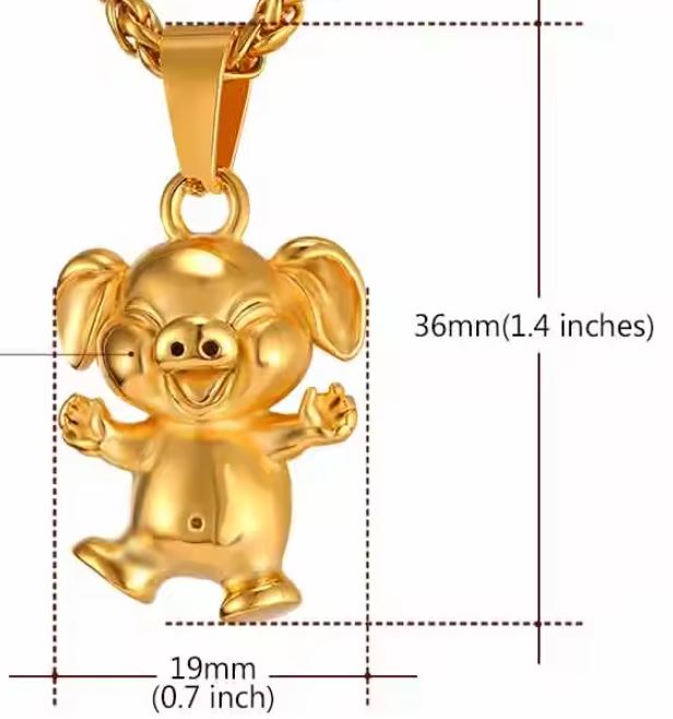 Happy Piggy Necklace