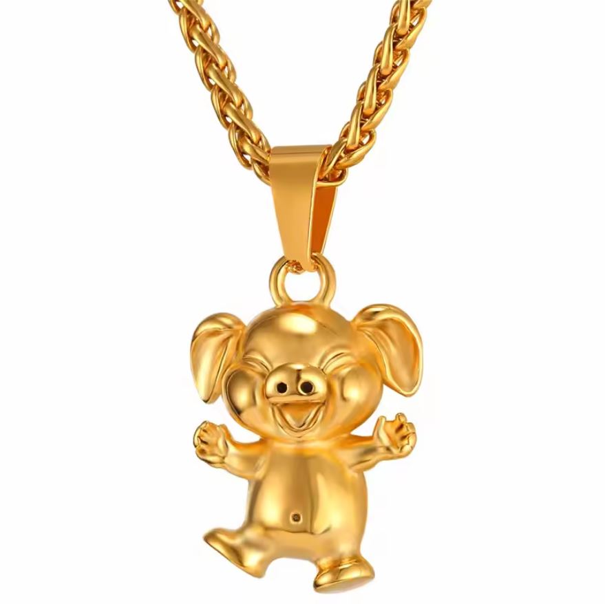 Happy Piggy Necklace