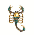 Jeweled Scorpion Brooch