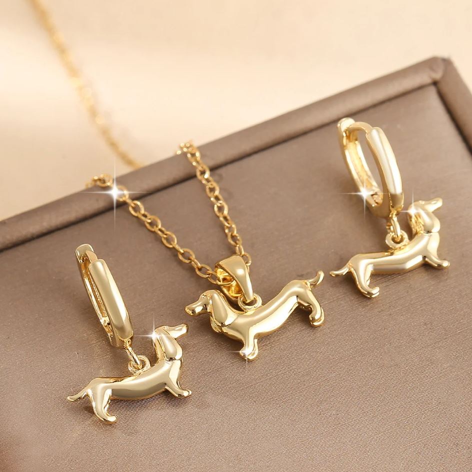 Dachshund Jewelry Set