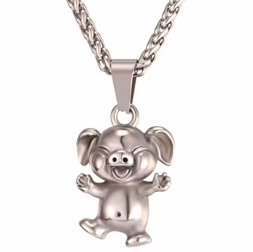 Happy Piggy Necklace